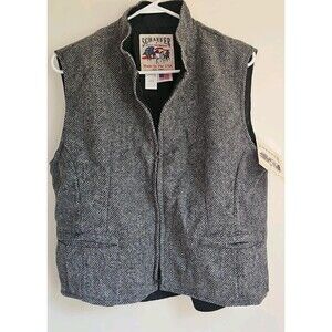 SCHAEFER Outfitter Wool Blend Arena Vest Style 905 Womens Size Large Made In USA